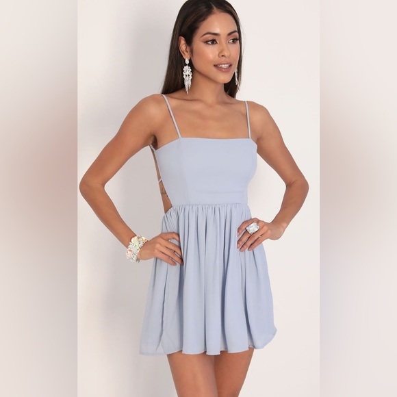 blue homecoming dress NEVER WORN - Picture 2 of 3